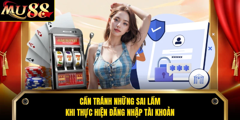 Cần tránh những sai lầm khi thực hiện đăng nhập tài khoản
