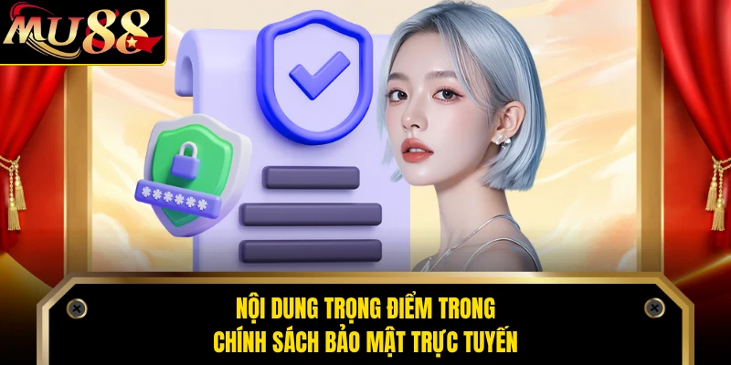 Nội dung trọng điểm trong chính sách bảo mật trực tuyến